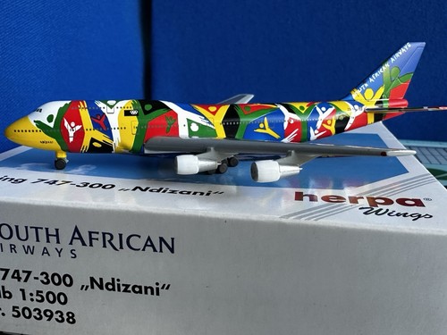 Herpa Wings South African Airways Boeing 747-300 "Ndizani" 1:500 503938 - Picture 6 of 13