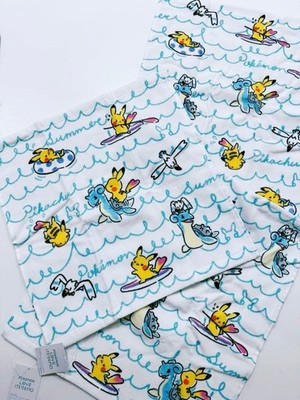 It's Demo Pokemon Face Towel and Hand Towel Set, Surfing Pikachu