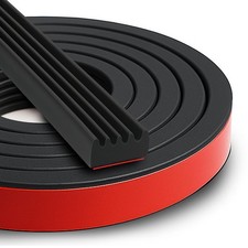 Weather Stripping Seal Strip: 26FT EPDM Foam Rubber with Strong Adhesive for ...