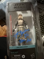 Signed Star Wars Black Series Shin Hati