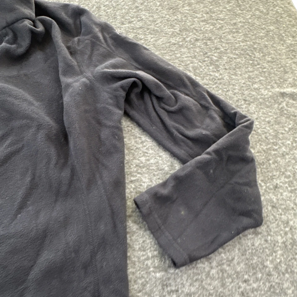 EMS Mujeres Negro Acogedor 1/4 Cremallera Ligero Cuello Simulado Pullover Polar Talla XL Foto 3 de 4