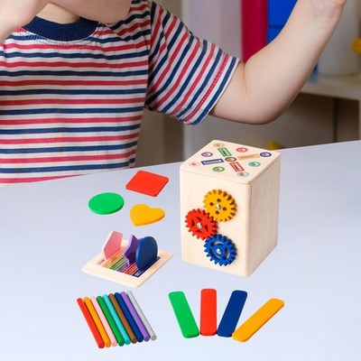 Kinder Sortierkasten Holz Klassifikationskasten Spielzeug Frühförderspielzeug