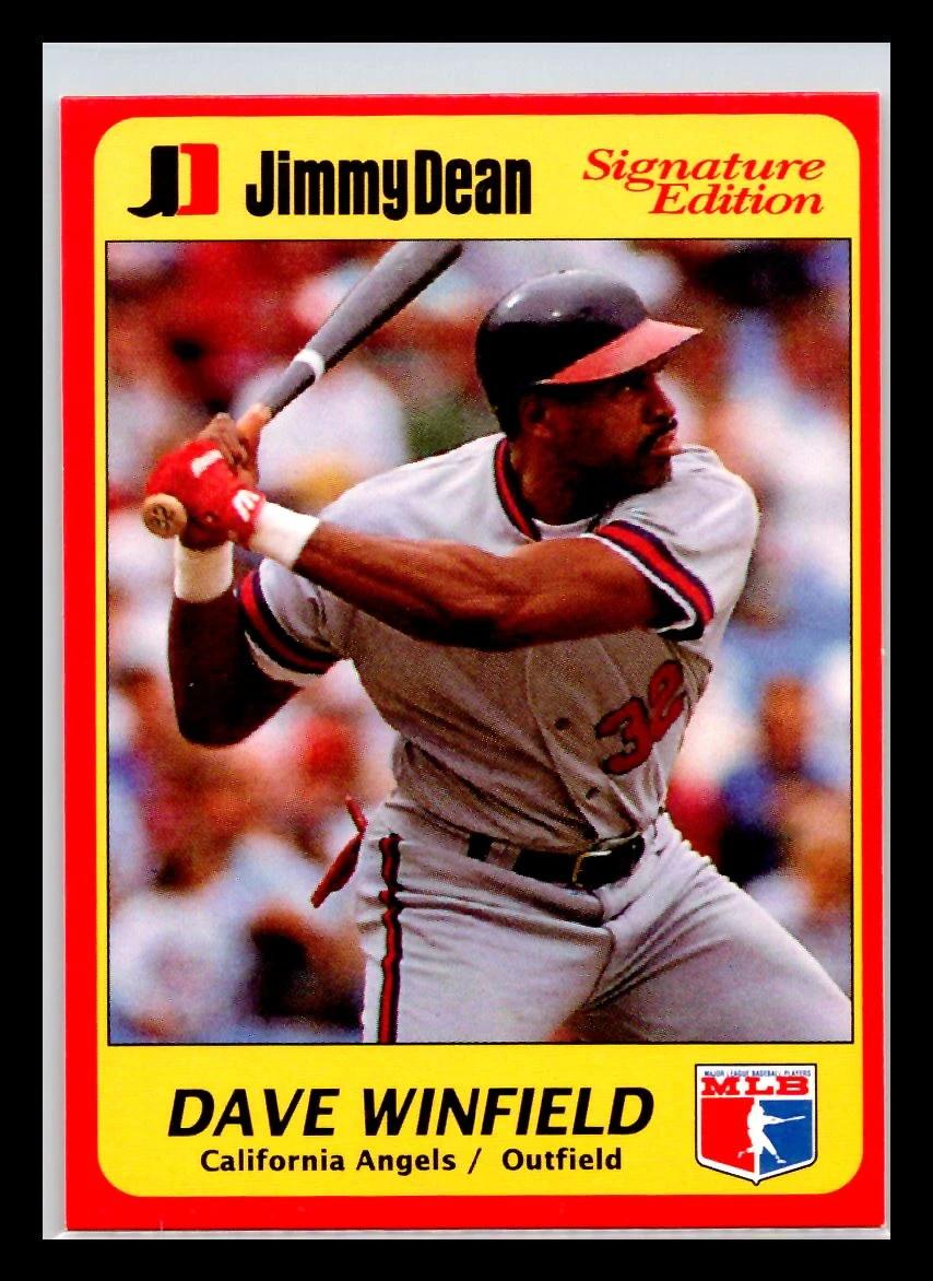 Dave Winfield - 1991 Jimmy Dean Signature Edition #22 - California Angels