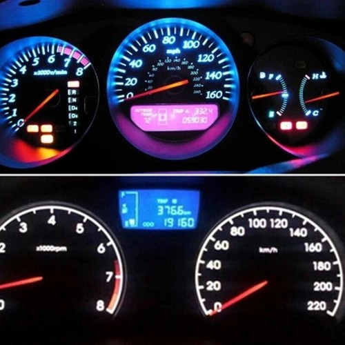 12V T5 3014 2LED Wedge Instrument Panel Light Replace 10pcs White - Picture 8 of 8