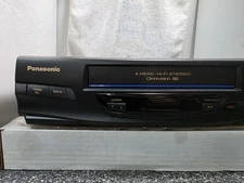 Panasonic Blue Line 4 Head VCR Player Hi Fi Stereo Omni Vision Model # PV-V4520