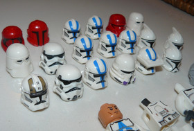 Lot of 20 Lego Star Wars Clone Trooper minifig Helmets