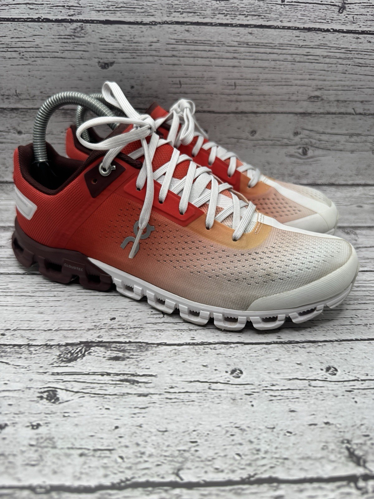 ON CLOUD On Running Cloudflow Red White  Lace Up … - image 1