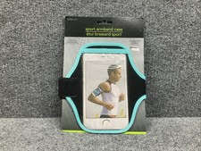 E-Circuit Black Aqua Adjustable Sport Arm Band Smartphone Case L