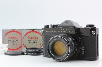 [Exc+5] w/filter Pentax Spotmatic SP Film Camera Super Takumar 55mm f1.8 F JAPAN