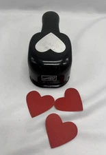Stampin Up! Large Heart Craft Punch Whale Tail Retired Valentines Love Wedding