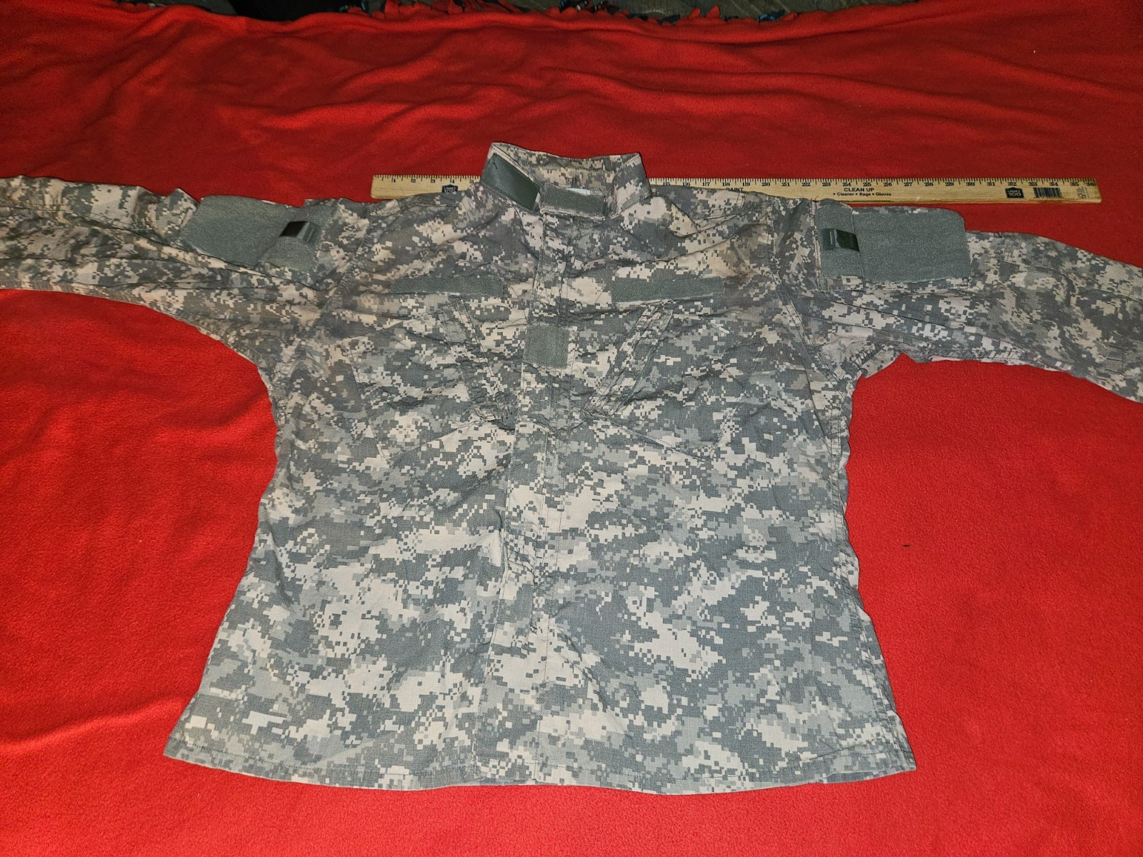 MEN'S LARGE CAMO U.S. ARMY MILITARY COMBAT UNIFORM JACKET 41'' To 45'' CHEST