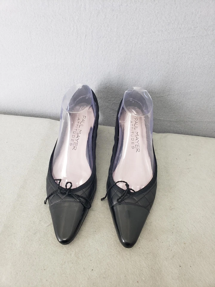 Zapatos de salón Paul Mayer Attitudes para mujer 8,5 acolchados de cuero tacón bloque hechos en España Foto 2 de 4