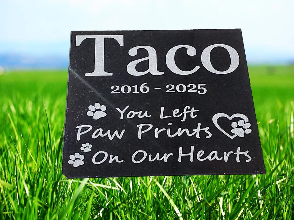 Погребальный маркер кладбища надгробный камень могила домашних животных сад для кошки собаки d9 - Изображение 3 из 4