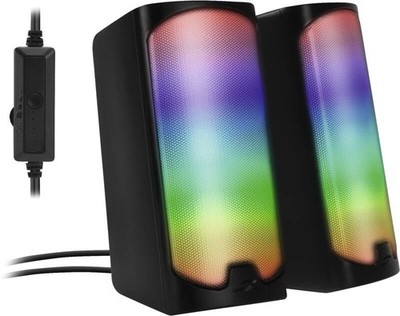 Speedlink TONOS RGB Gaming Stereo Speaker Black PC Lautsprecher NEU OVP