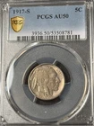 1917 S Buffalo Nickel PCGS AU50