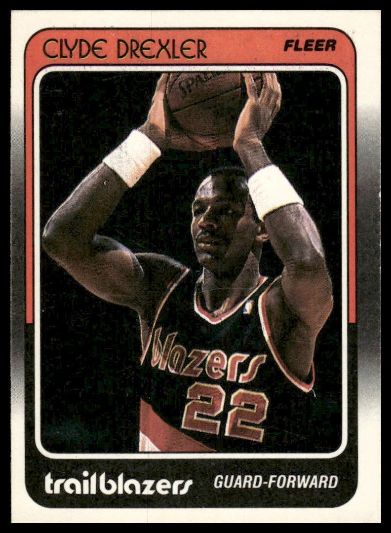 Clyde Drexler 1988-89 Fleer #92 Portland Trail Blazers