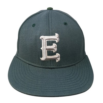 E Mustangs Fitted Hat Green Small Embroidered A-Flex The Game Pro