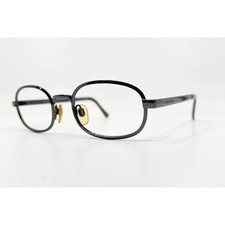 Giorgio Armani Eyeglasses Frame Metal Oval Black 50-20 135 Made in Italy
