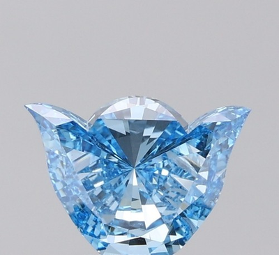 #ad Lab Grown Diamond 1.45 Ct Fancy Vivid Blue VS1 Freeform Faceted Cut IGI Certi $1085.00