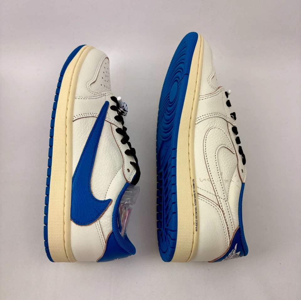Fragment Design x Travis Scott x Air Jordan 1 Retro OG SP Low Sail talla: 7 Foto 3 de 4