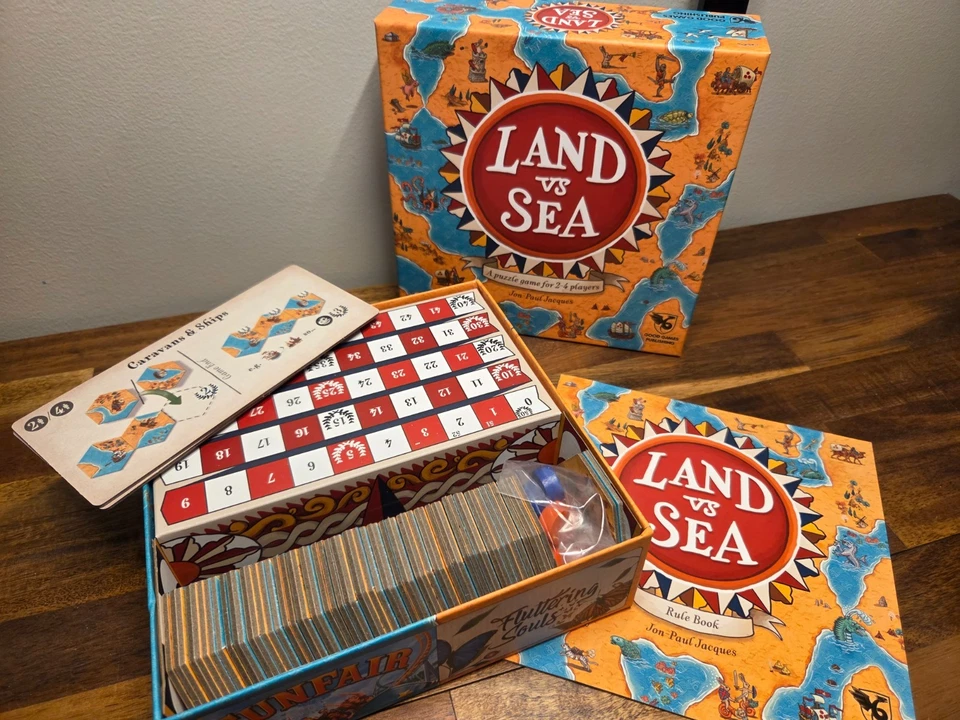 Land vs Sea Board Game by Good Games Publishing Complete Tile Strategy - Image 3 of 3