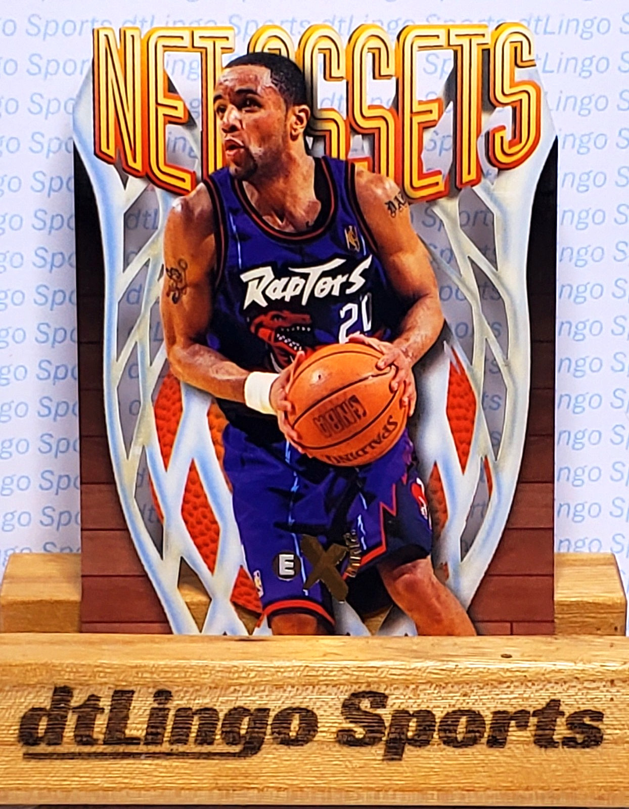 1996-97  Fleer E-X2000 DAMON STOUDAMIRE #19 Raptors "Net Assets" die-cut L@@K