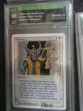 Magic: The Gathering 1994 Revised Edition Balance Graded Auto Mark Poole