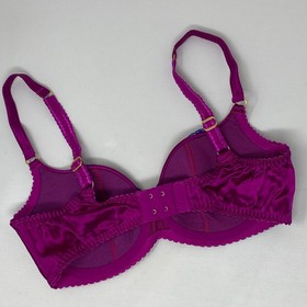 Agent Provocateur Molly Purple Silk Bra 34D New