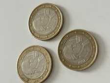 1 &euro; M&uuml;nze Mozart 3 Stk