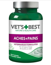 Vet  s Best Aches  Pains Relief Supplements for Dogs-8oz.-150 Chewable BB:072029