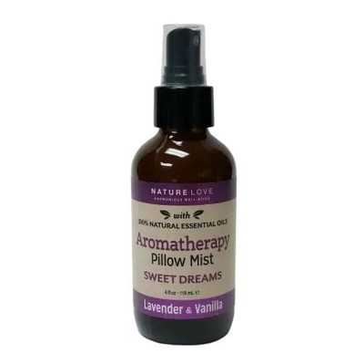 NATURE LOVE - Aromatherapy Pillow Spray Mist Lavender + Vanilla 4oz Sweet Dreams