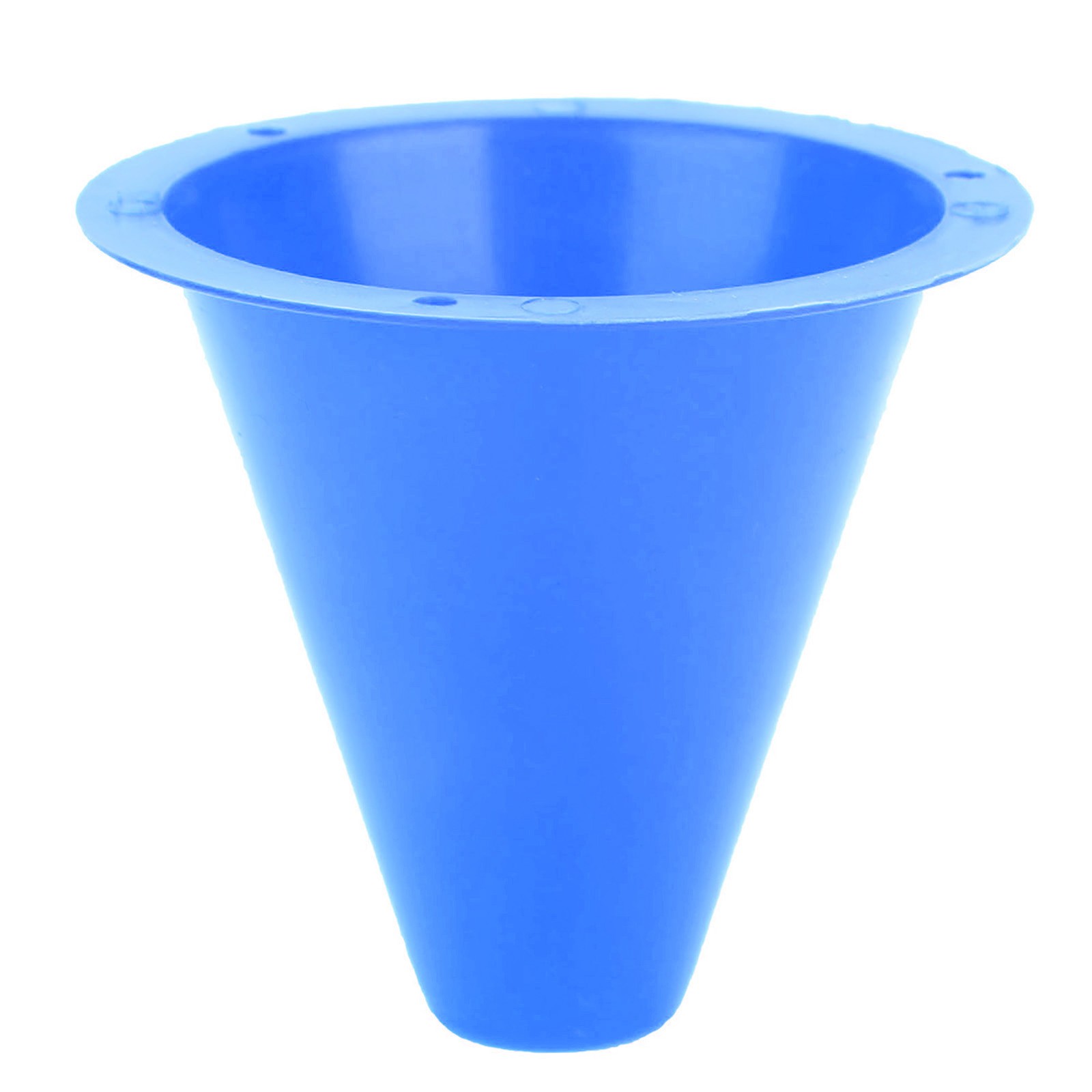 :(Blue)10pcs Soccer Training Cone Football Barriers Plastic Marker Holder.