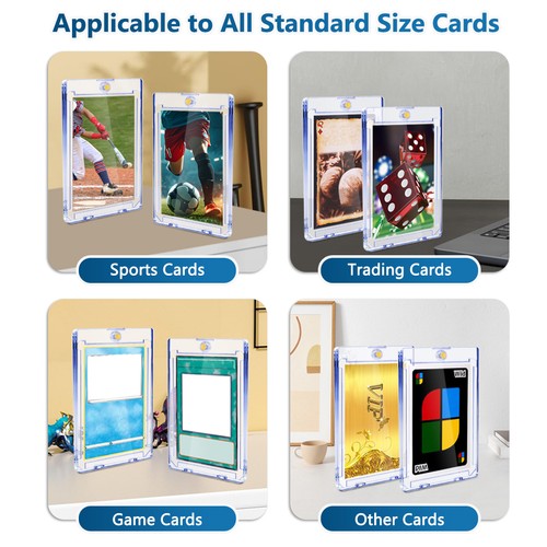 50x Magnetic Trading Sports Card Holder 130pt One-Touch Hard Case UV Protection - Picture 6 of 10