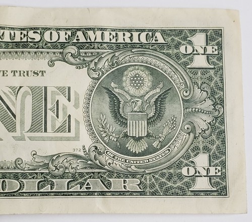 1981 OBSTRUCTED PRINTING ERROR $1 OBSTRUCTION NOTE VF+ - Picture 8 of 8