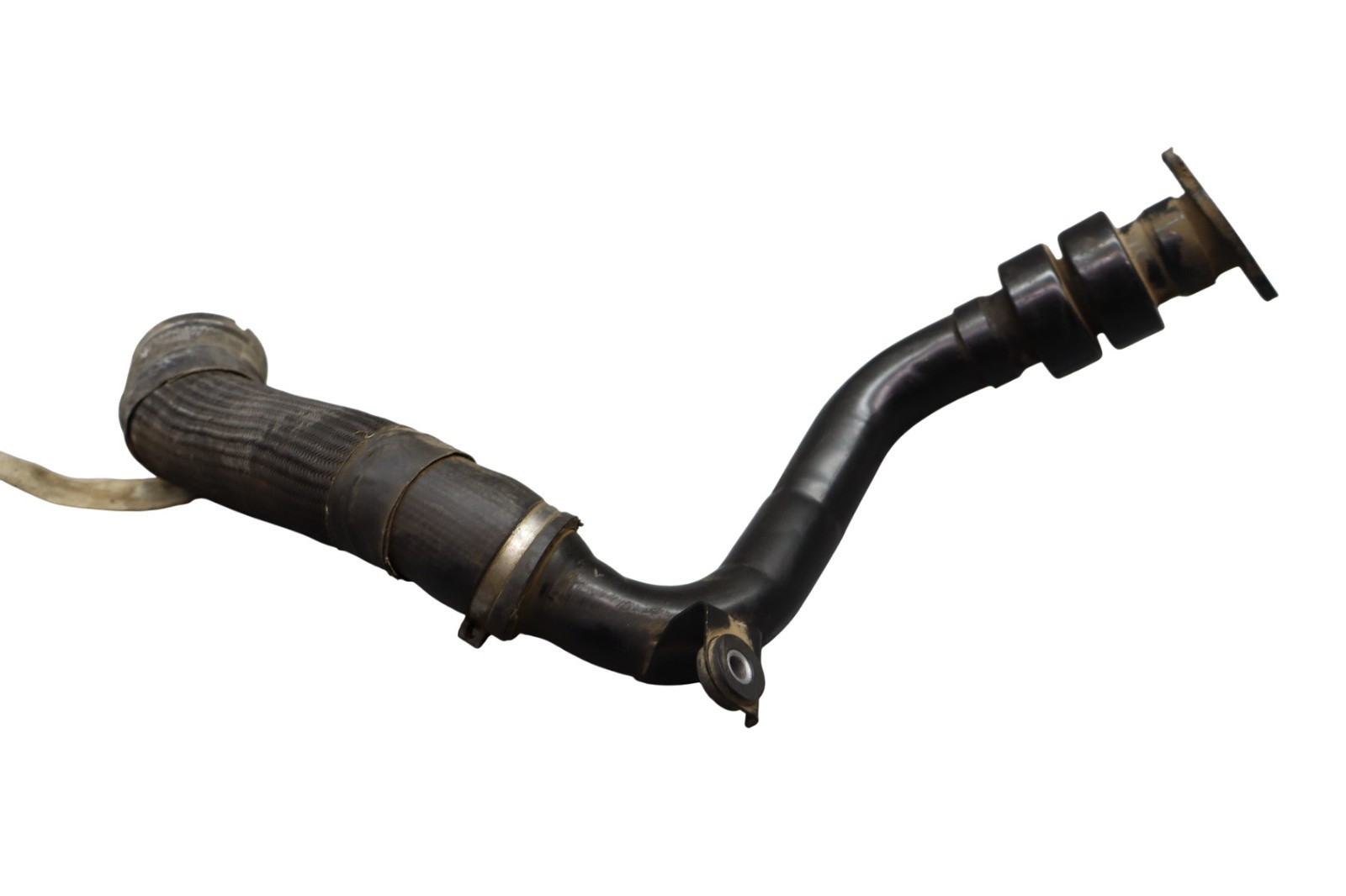 14-17 Maserati Ghibli Left Side Turbo Turbine Intercooler Hose Pipe Black Oem