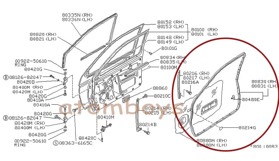 PARA NISSAN DATSUN Pathfinder carrocería dura D21 PUERTA DE RECOGIDA RESISTENTE AL CLIMA SELLO DE GOMA Foto 2 de 4