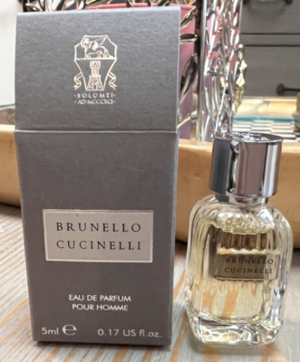 Brunello Cucinelli Pour Homme Eau De Parfum EDP Deluxe Mini Splash