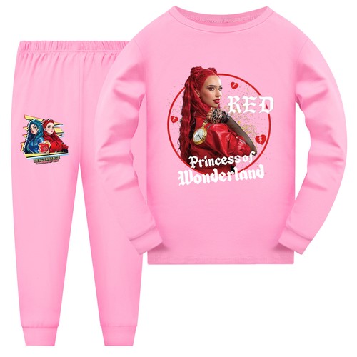 Descendants 4 5-13 Year Old Girls' Pajama Set Cartoon Round Neck Long Sleeve Set - Picture 16 of 30