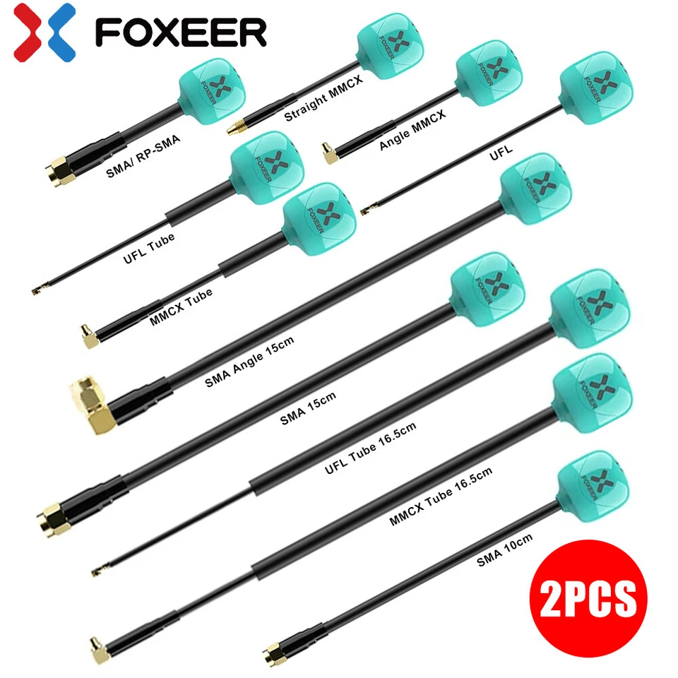2x FOXEER FPV Mini Antenna Lollipop 4 Plus 5.8G 2.6dBi Omni for RC Racing Drone - image 4 of 4