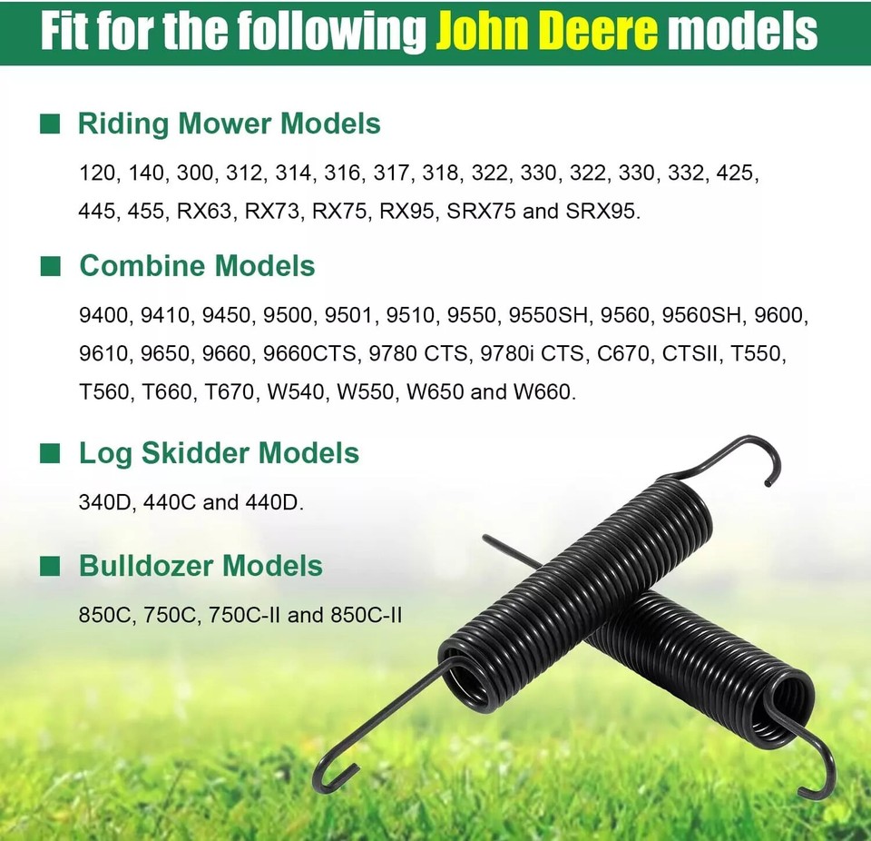 for John Deere Deck Idler Tightener Spring M45123 316 317 318 322 330