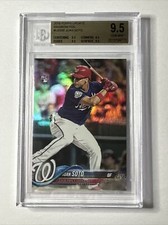 2018 Topps Update #US300 Juan Soto Rookie RC Rainbow Foil BGS 9.5 Gem 💎 Mint