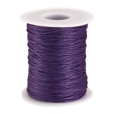 1Roll MediumPurple Waxed Cotton Thread Cords Jewelry Cord 1mm about 100yard roll