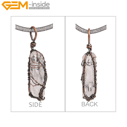 Natural Life Tree Chakra Rock Quartz Jewelry Pendant Necklace16'' Energy Healing - Picture 12 of 30