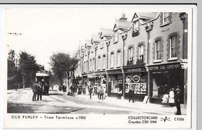 London; Purley, Tram Endus, um 1903 RP PPC von Pamlin, um 1056