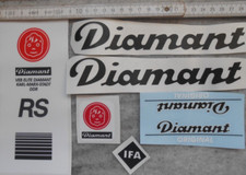 Aufklebersatz,DIAMANT,Fahrrad,Rennsport,RS,Sport,Oldtimer,DDR,Radsport