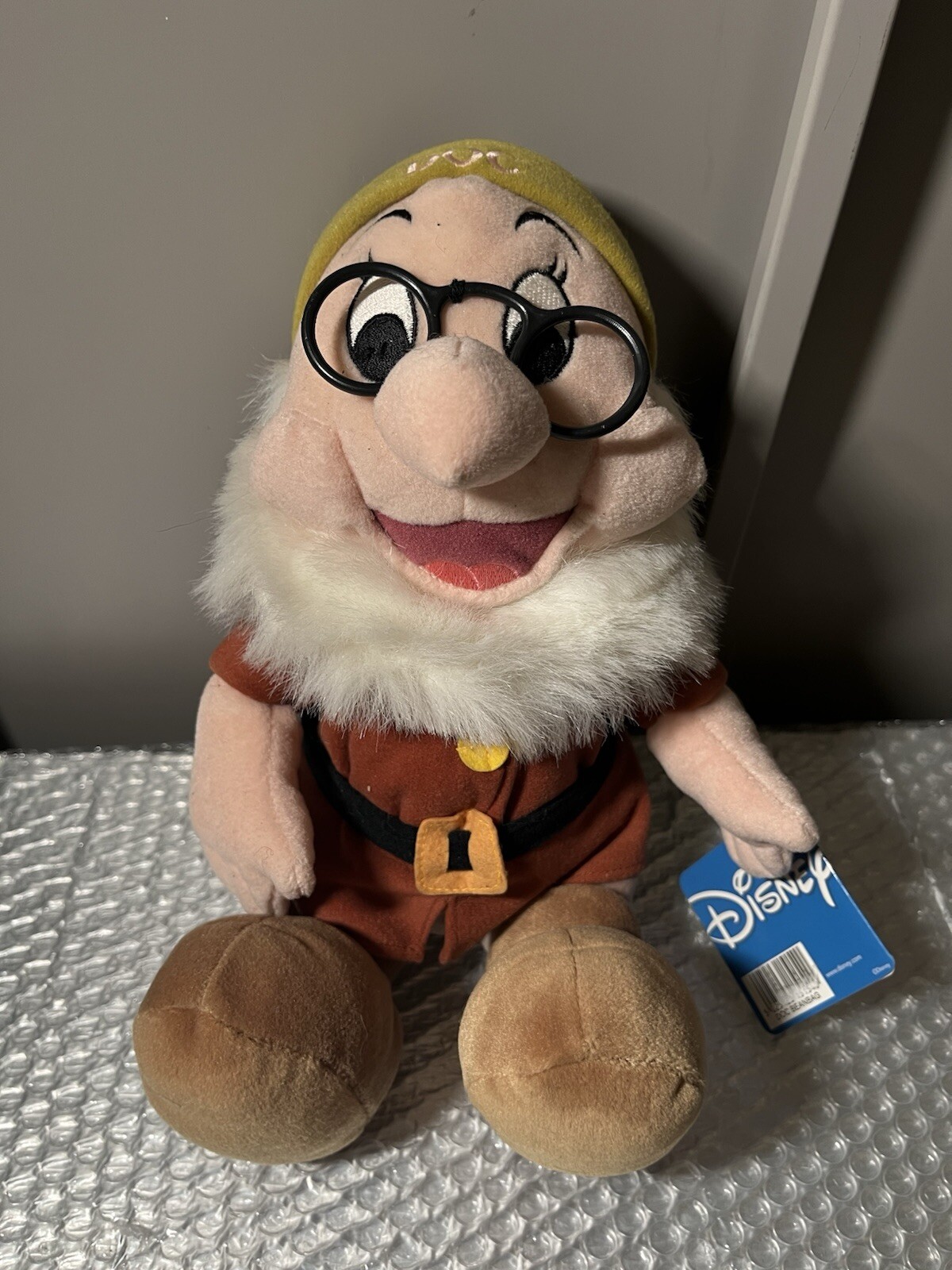 Doc Plush Soft Toy Dwarf Cuddly Doll 12” Disney Beanbag Original Tags