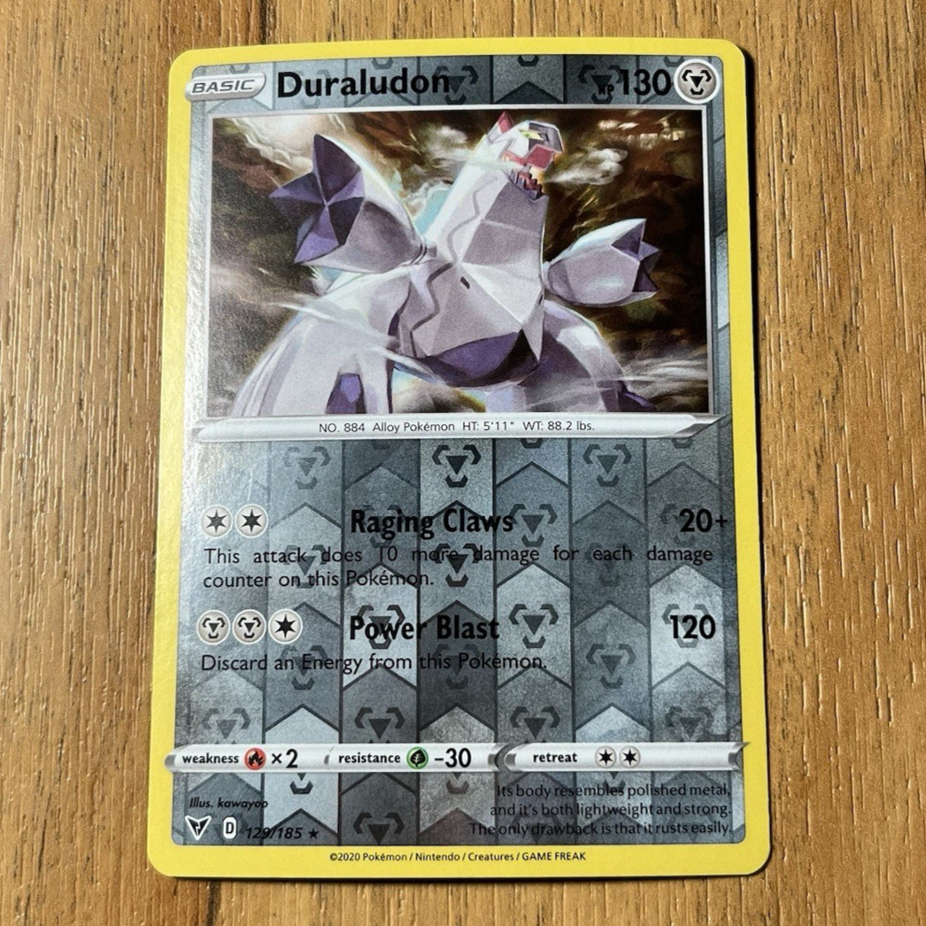 Duraludon 129/185 Vivid Voltage Reverse Holo Pokemon Card NM