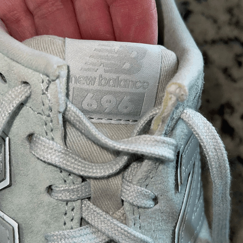 New Balance Womens 696 Suede Mesh Running Classic Sneaker Shoes Sea Foam Green S thumbnail 6