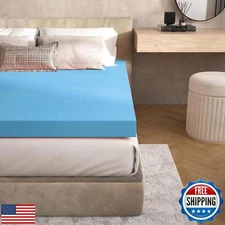 Jacia House 3 Inch Bed Foam Hospital Size Mattress Topper in a Box, Single Be