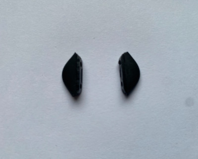 PolarLens Schwarz Gummi Nasenpad Ersatz Set für Oakley Turbine Sunglasses